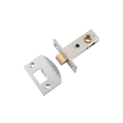 Tube Latch Split Cam Satin Chrome Backset 45mm