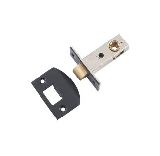 Tube Latch Split Cam Matt Black Backset 45mm