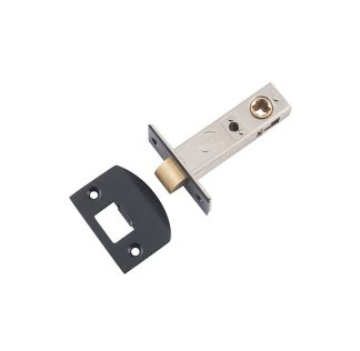 Tube Latch Split Cam Matt Black Backset 60mm