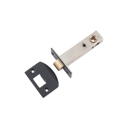 Tube Latch Split Cam Matt Black Backset 70mm