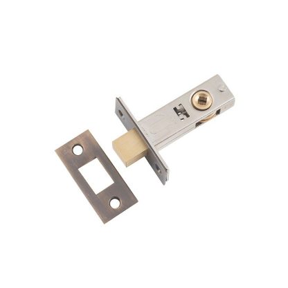 Privacy Bolt, Antique Brass. Backset 45mm