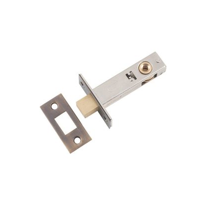 Privacy Bolt, Antique Brass. Backset 60mm