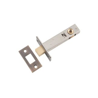 Privacy Bolt, Antique Brass. Backset 70mm