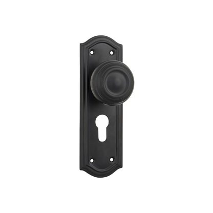 Tradco 9632E - Kensington Knob Euro - Matt Black - 175x58mm