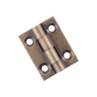 9726 Hinge Fixed Pin Antique Brass H25xW22mm