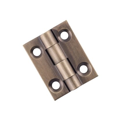 9726 Hinge Fixed Pin Antique Brass H25xW22mm