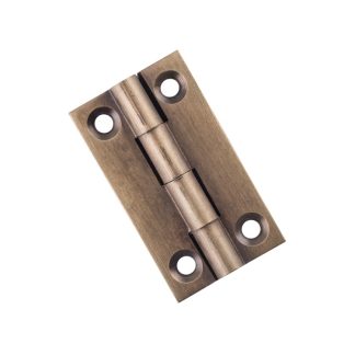 9727 Hinge Fixed Pin Antique Brass H38xW22mm