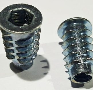 Insert Nut 1/4 Thread x 20mm. Flanged. Packs of 20 pcs