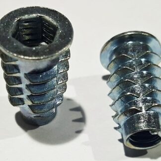 Insert Nut 1/4 Thread x 20mm. Flanged. Packs of 20 pcs