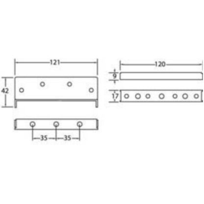 Bed Bracket - Genuine "Maxilock" Heavy Duty - 120mm - Image 2