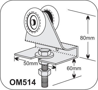 Industrial Sliding Door Roller 2 Wheel. Om51400 M16 X 60Mm. 3 Industrial Sliding Door Roller 2 Wheel. OM51400 M16 X 60mm. - Image 3