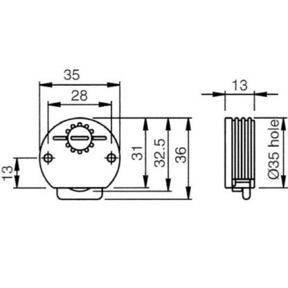 Economy Sliding Door System. Bottom Roller. Brown - Image 2