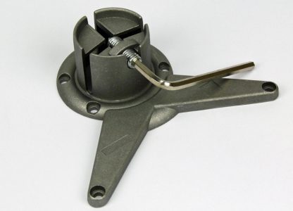 Metal Table Leg 60mm(D) X 870mm(L). Black Finish. Expanda Fitting - Image 4