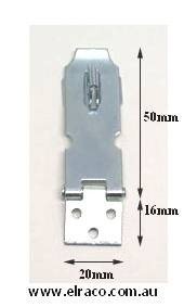 Hasp and Staple - 50mm - Zinc Plated - Image 2