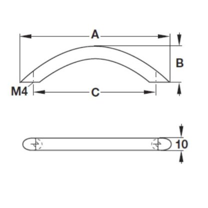 Arch Handle - Four Finishes - Five Sizes - Image 2