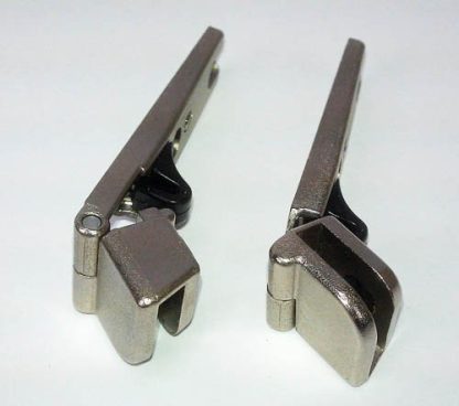 Glass Door Hinge - 180 Deg Openning - Matt Nickel Finish - Price Per Pair - Image 3