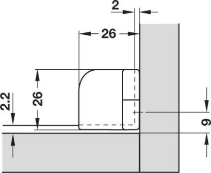 Glass Door Hinge - 180 Deg Openning - Matt Nickel Finish - Price Per Pair - Image 4