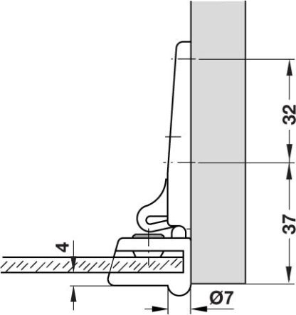 Glass Door Hinge - 180 Deg Openning - Matt Nickel Finish - Price Per Pair - Image 5