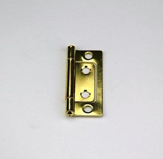 Non Mortise Hinge. 50mm Brass Plated Steel