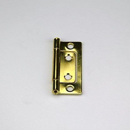 Non Mortise Hinge. 50mm Brass Plated Steel