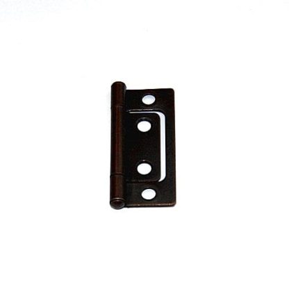 Non-Mortise (Hirline) Steel Hinge - 50mm - Florentine Bronze Plated