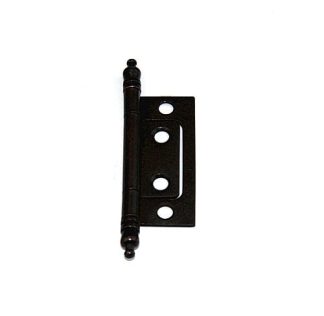 Non-Mortice Steel Hinge. 50mm. Decorative Ends. Florentine Bronze Plated