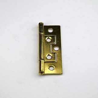 Non-Mortise (Hirline) Steel Hinge - 63mm - Brass Plated