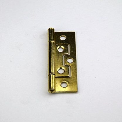 Non-Mortise (Hirline) Steel Hinge - 63mm - Brass Plated