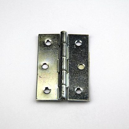Steel Butt Hinge - 63x42mm. Fixed Pin - Zinc Plated - Image 2