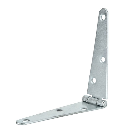 Strap Hinge Light Duty. Zinc, Black and Galvanised Finishes