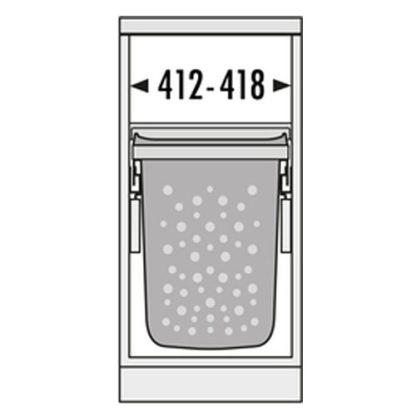 Hailo Laundry Carrier - Double Basket - 450mm Module - Image 3