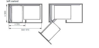 Kessebohmer Magic Corner - Arena Classic - Left Swivel - Four Trays - Image 5