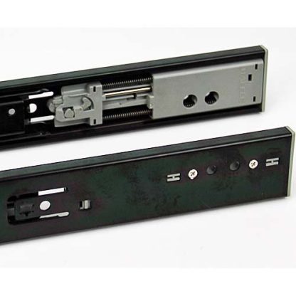Drawer Slide Soft Close - Side Mount - Black - 350 and 500mm - Image 2