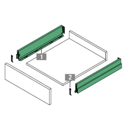 Nova Pro Scala Drawer Kit 250Mm(H) - Ice White - 40Kg Rated 3 Nova Pro Scala Drawer Kit 250mm(H) - Ice White - 40kg Rated - Image 3
