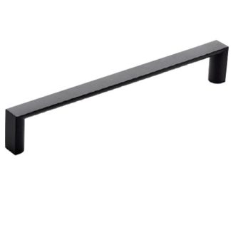Flat D Handle. 12mm Wide. Matt Black