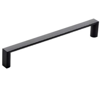 Flat D Handle. 12mm Wide. Matt Black