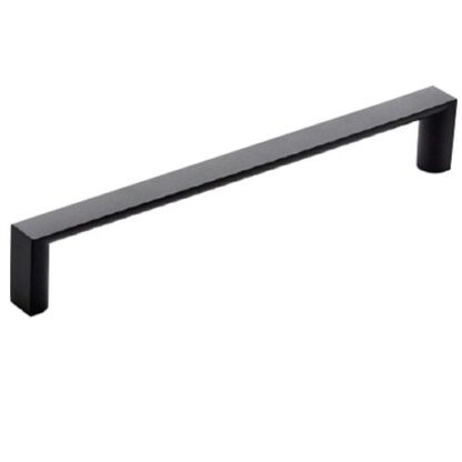 Flat D Handle. 12mm Wide. Matt Black