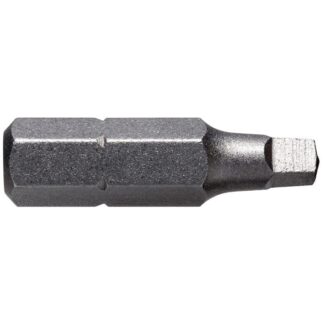 SQUARE DRIVE INSERT BIT -  No 2x 25mm -1/4 UNIVERSAL DRIVE