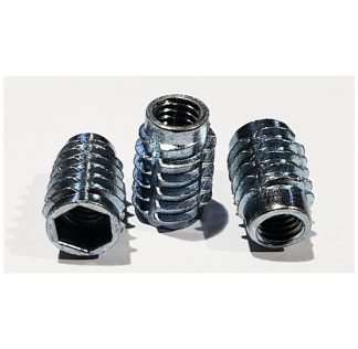 Insert Nut 5/16 Thread x 20mm. Unflanged. Packs of 20 pcs