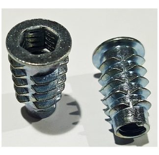 Insert Nut M6 Thread x 20mm. Flanged. Packs of 20 pcs