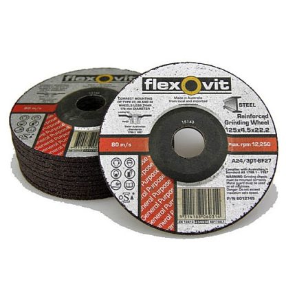 Metal Grinding Wheel. Depresed Centre. 100x6.0x16mm. Flexovit