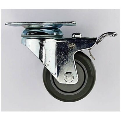 Castor 75mm Swivel. Heavy Duty With Brake. 95kg Rated