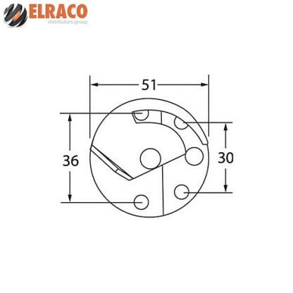 Table Leaf Catch 50mm - Image 2