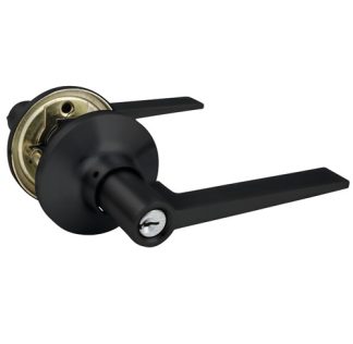 Trio Lever Entrance - Matt Black
