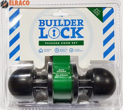 Trio Knob Passage - Matt Black - Image 2