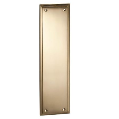 1008 Finger Plate Milton - 300x75mm - Polished Brass