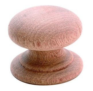 Cedar / Mahogany  Knob - Woodscrew - 54mm