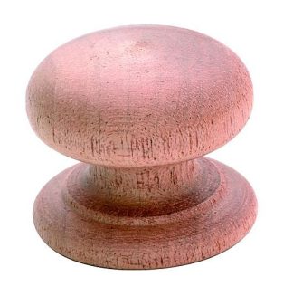 Cedar / Mahogany  Knob - Woodscrew - 40mm