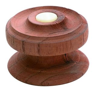 Cedar / Mahogany  Button Knob - Woodscrew - 54mm