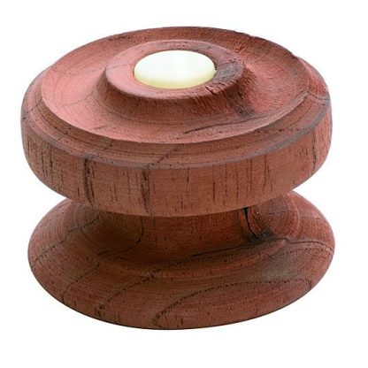 Cedar / Mahogany  Button Knob - Woodscrew - 54mm